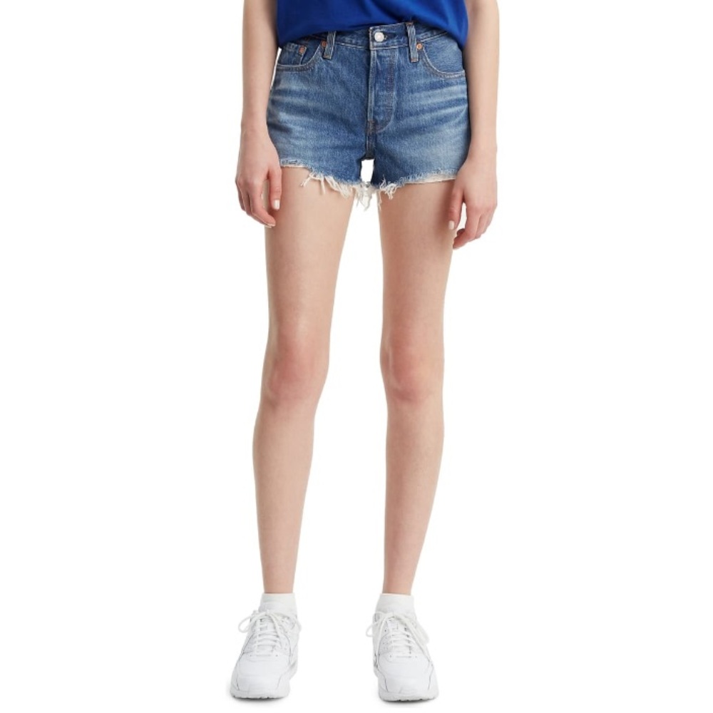 NWT Levi’s 501 Cutoff Denim Distressed Jean Shorts